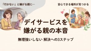 デイサービスを嫌がる親が通いたくなる3つの工夫
